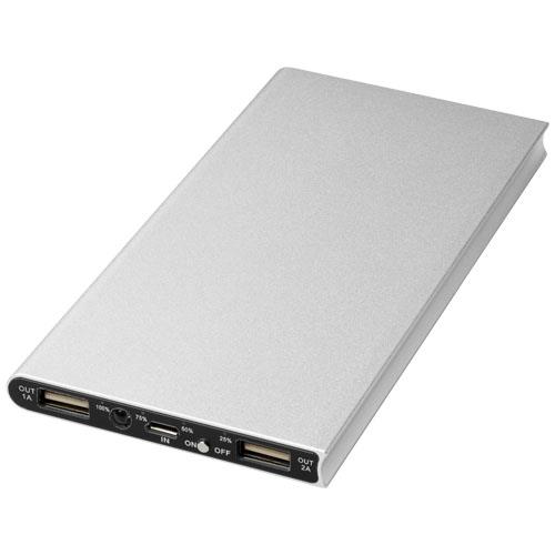 Aluminiowy powerbank Plate 8000 mAh