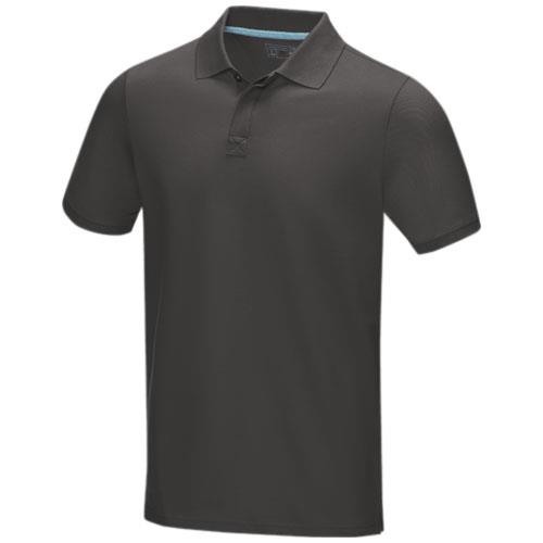 Graphite short sleeve men’s organic polo