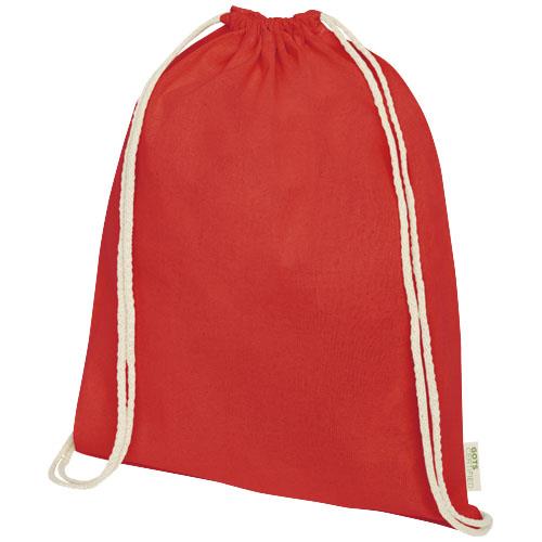 Orissa 100 g/m2 organic cotton drawstring bag 5L