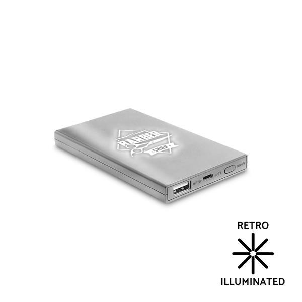 Power bank z podświetlanym logo 4000 mAh