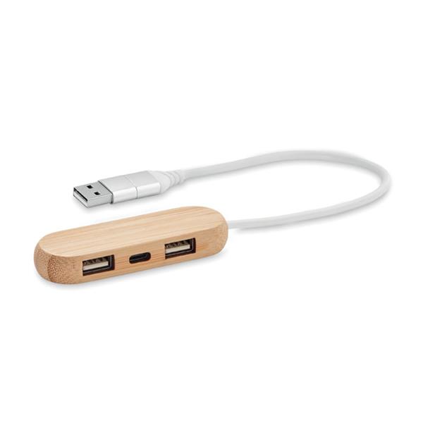 hub USB z podwójnym wejściem