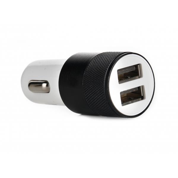 Metalowa ładowarka samochodowa x2 USB