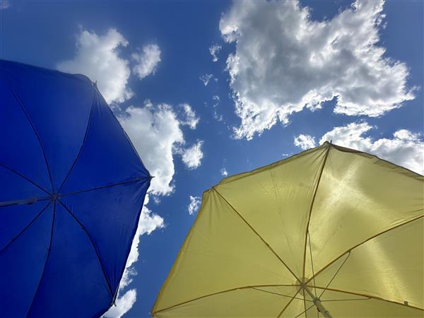 Parasol plażowy FORT LAUDERDALE - żółty