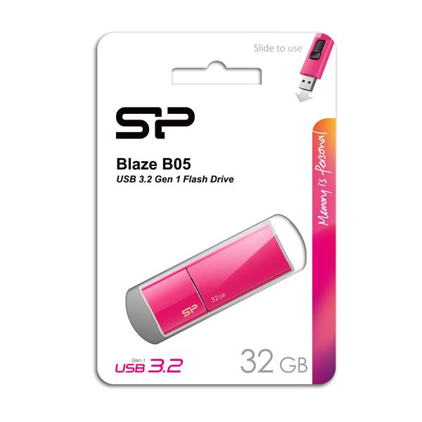 Pendrive Silicon Power 3,0 Blaze B05 - różowy