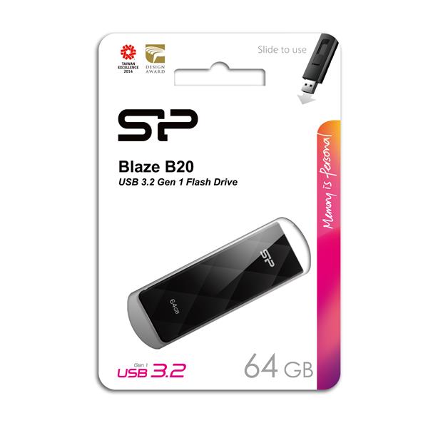 Pendrive Silicon Power B20 USB 3,0 - czarny