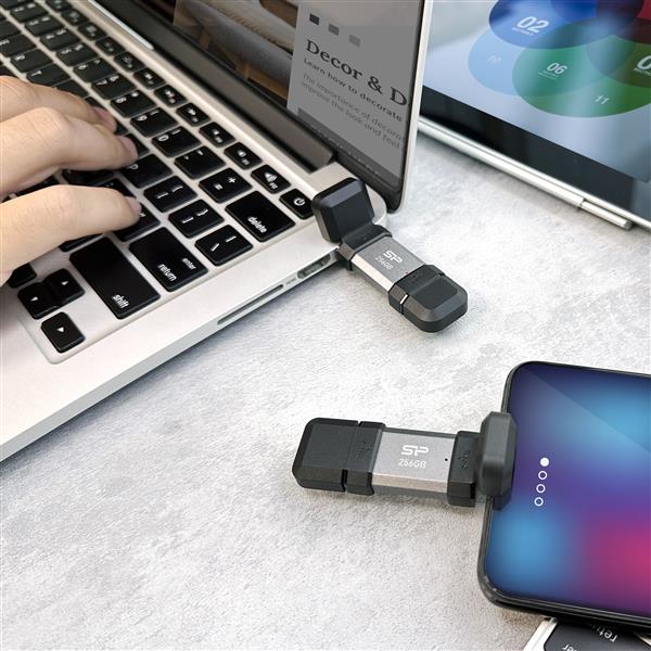 Pendrive Silicon Power Mobile - C51 3.2, 128GB - czarny