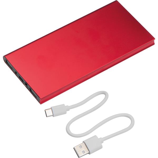 Power bank 8 000 mAh WOLFSBERG - czerwony