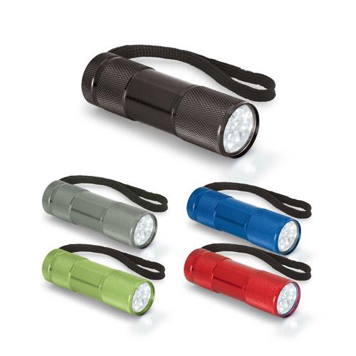 FLASHY. Aluminiowa latarka z 9 diodami LED