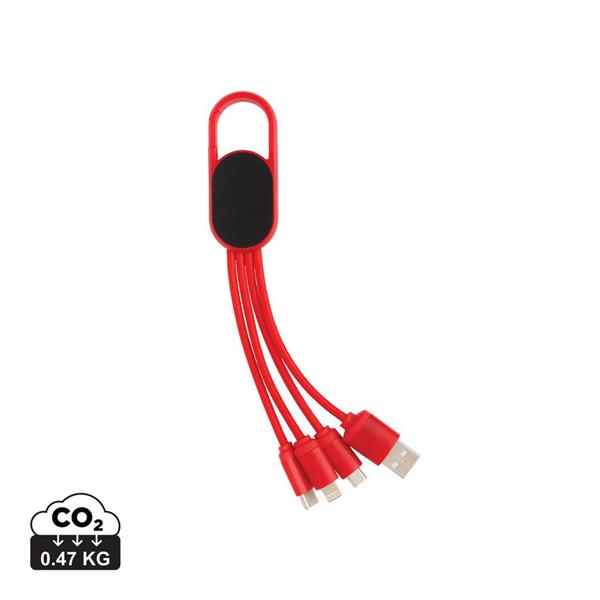 Kabel do ładowania 4 w 1 z karabińczykiem - P302.074