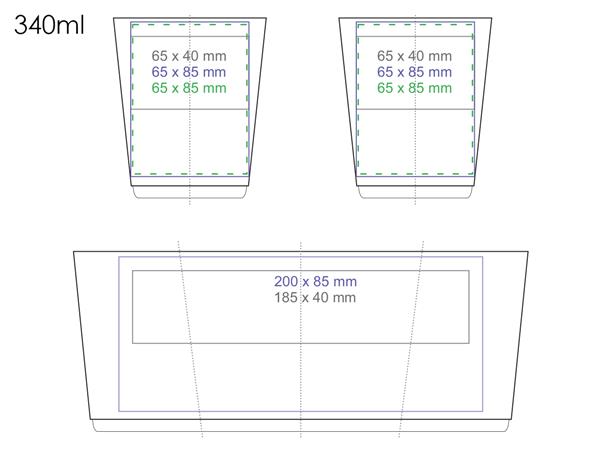 Medea 340ml biały/biały