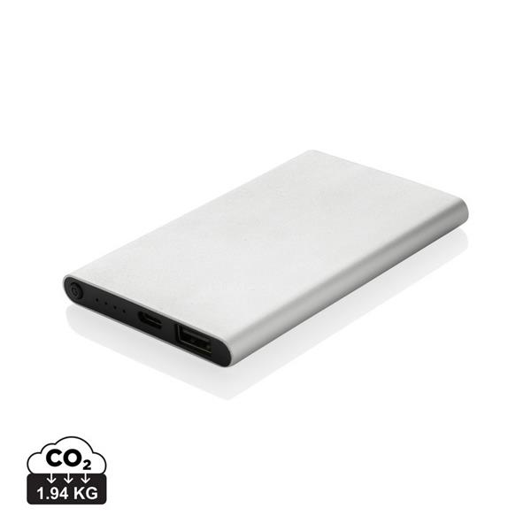 Power bank 4000 mAh z aluminium z recyklingu - P322.422