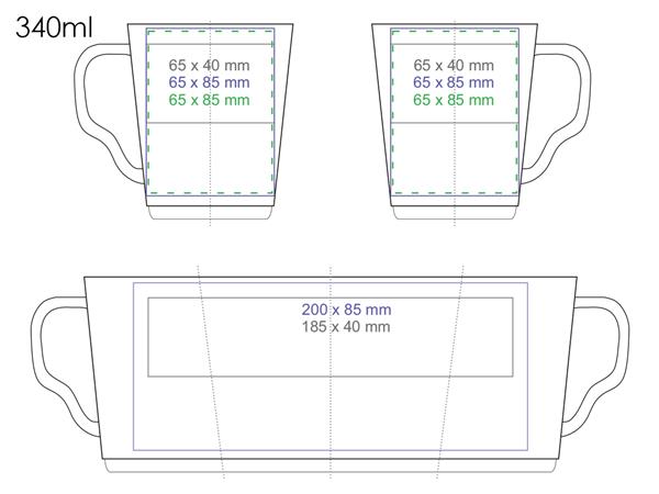 Prince 340ml biały/biały